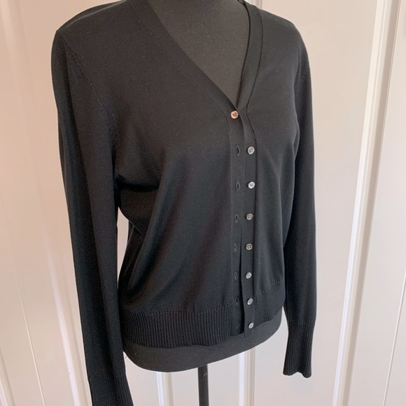 Halogen Sweaters - Silk Blend Button Front Cardigan